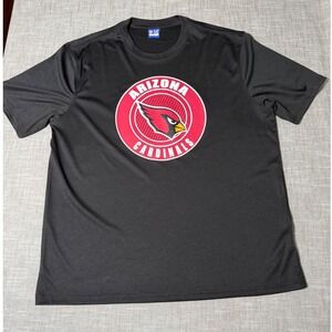 NFL Ultra Game Arizona Cardinals Shirt Mens XL Black Performance T-Shirt Logo